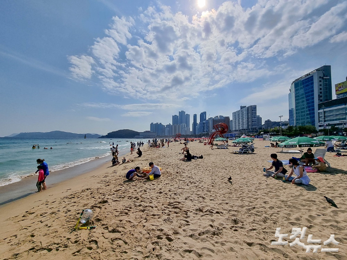 부산 해운대해수욕장. 송호재 기자