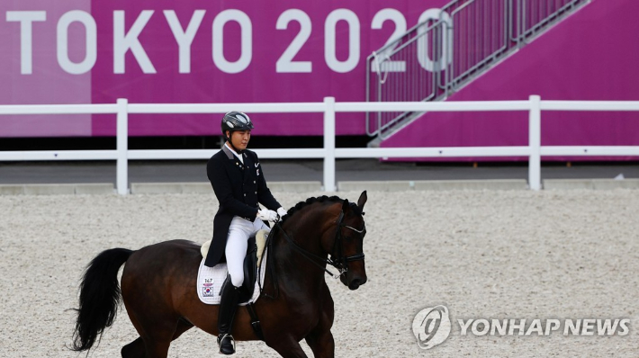 한국 승마 선수로 유일하게 도쿄올림픽에 출전한 김동선. 로이터=연합뉴스