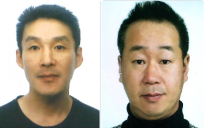 제주 중학생 살인사건 피의자 백광석(48·사진 왼쪽)과 김시남(46). 제주경찰청 제공