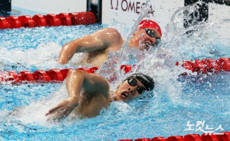 황선우,자유형 200m 결승에서 7위 기록