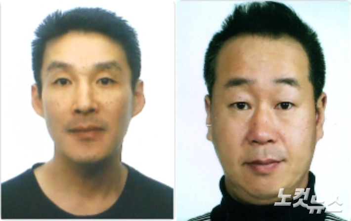 제주 중학생 살인사건 피의자 백광석(48·사진 왼쪽)과 김시남(46). 고상현 기자