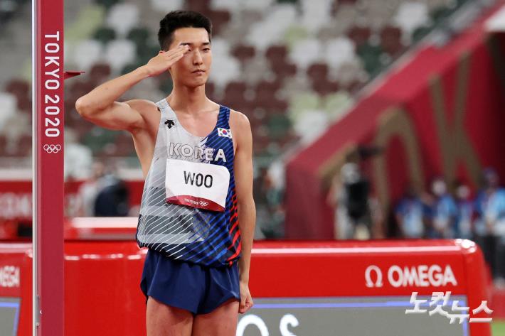 남자 높이뛰기 우상혁, 한국 육상 올림픽 최고 순위로 마무리