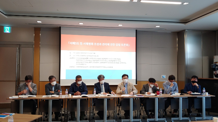 지난 5월 열린 '서해5도 등 서해평화 조성과 권리에 관한 입법 토론회' 모습. 서해5도 평화운동본부 제공