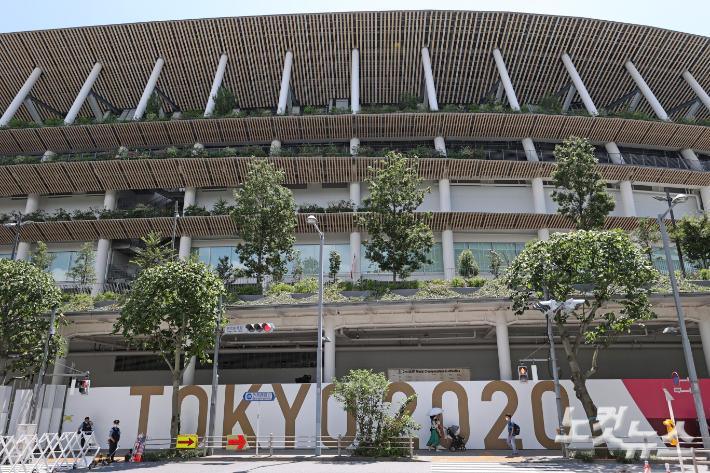 2020 도쿄올림픽 개막식이 열린 일본 도쿄 올림픽스타디움. 올림픽사진공동취재단