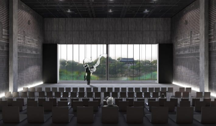 남강변 다목적 문화센터 국제설계 공모 당선작 '마주 보는 풍경'. 진주시 제공