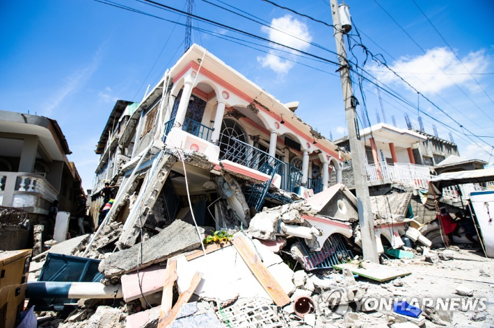 아이티 7.2 규모 강진. 사진 연합뉴스