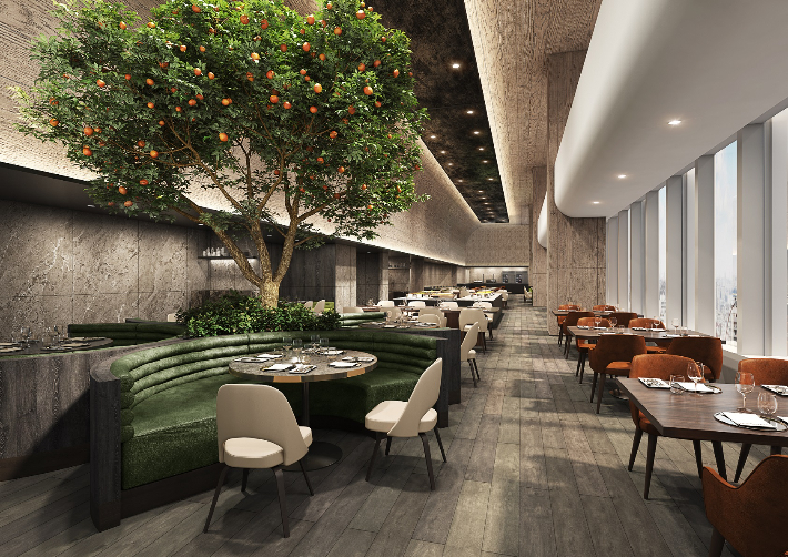 호텔 오노마 레스토랑 조감도. 대전신세계 아트앤 사이언스 제공