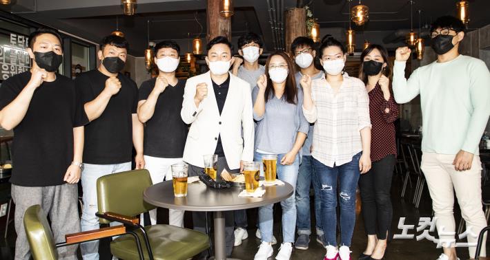 원희룡, 청년자영업자들과 간담회