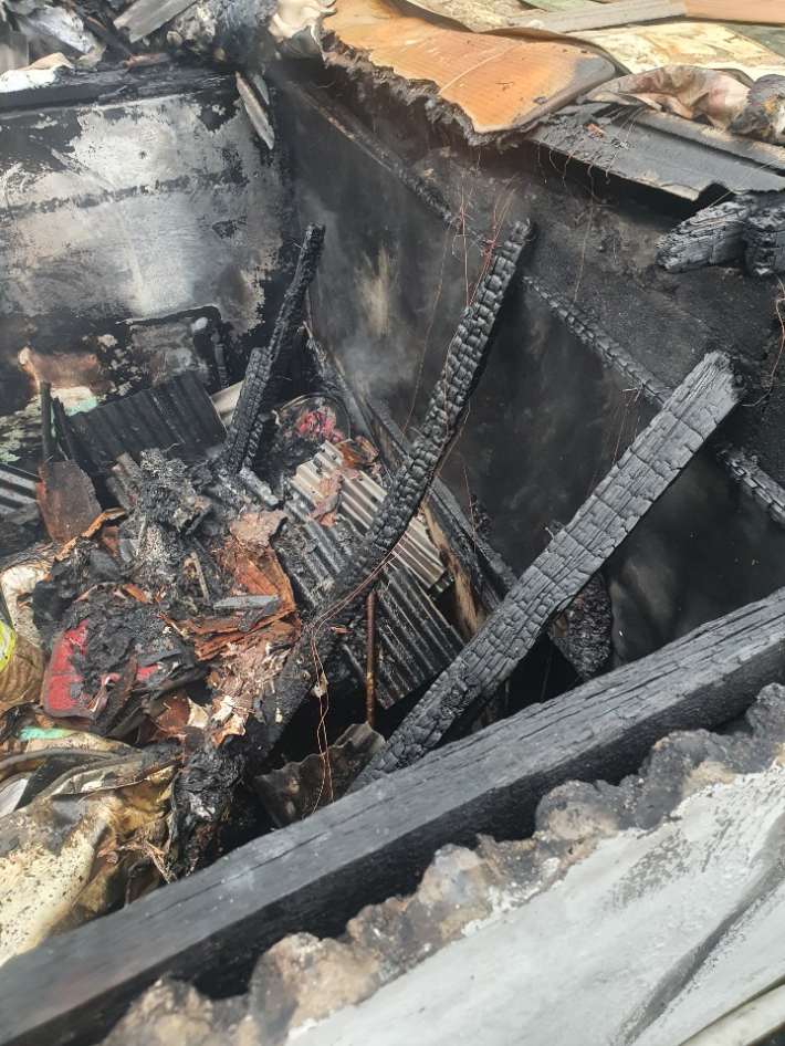 부산 동구 주택 화재 현장. 부산소방재난본부 제공