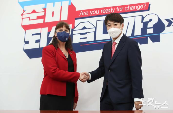 이준석 대표, 캐서린 레이퍼 주한호주대사를 접견