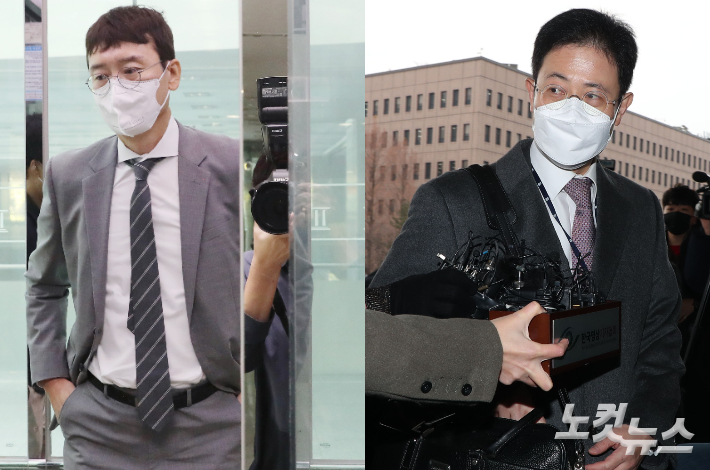 김웅 의원, 손준성 전 대검찰청 수사정보정책관/ 윤창원 기자