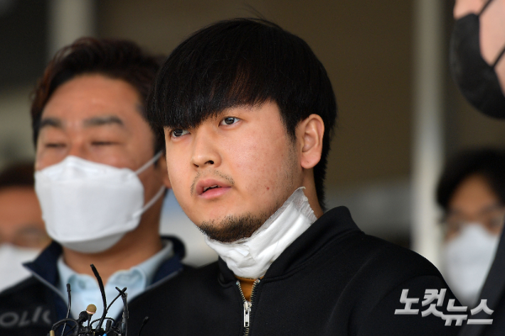 서울 노원구 아파트에서 세 모녀를 살해한 혐의를 받는 김태현. 박종민 기자