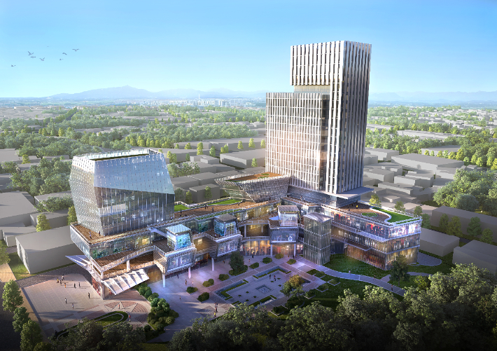 서울 신당·황학권역에 들어설 중구 행정복합청사 조감도. 중구 제공