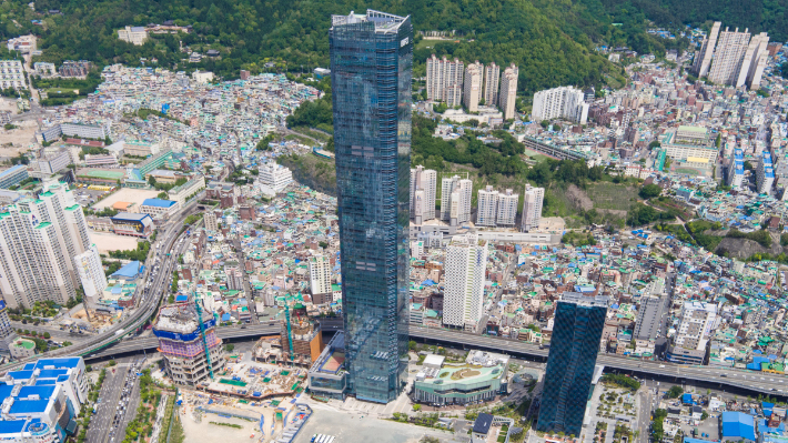 한국남부발전이 입주한 부산국제금융센터(BIFC) 전경. 남부발전 제공