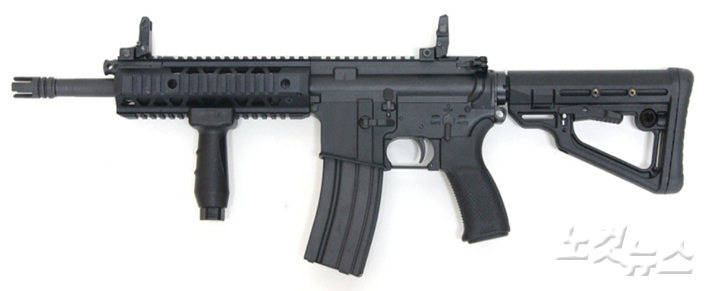 지난해 6월 특수작전용 기관단총 1형(체계개발) 사업에 우선협상 대상으로 선정됐던 A사 총기.