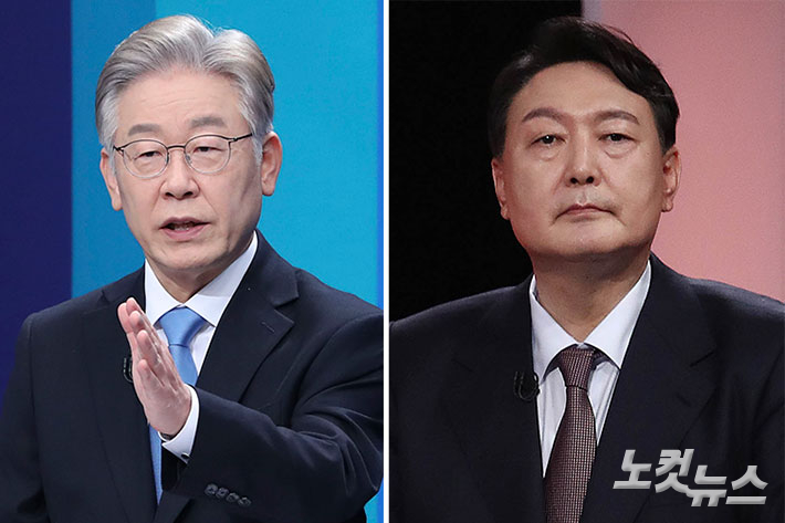 Despite a slight decline in Lee Jae-myung, Yoon Seok-yeol leads significantly in the bilateral confrontation thumbnail