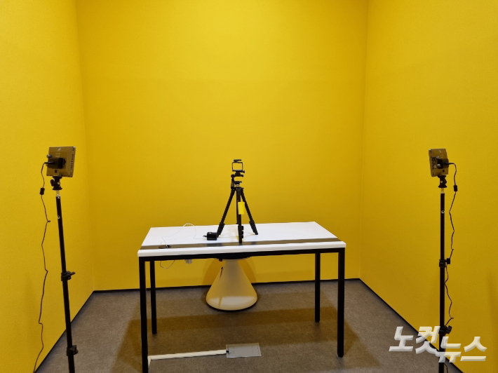 청소년체험관 미디어센터 안에 있는 1인 크리에이터 체험 부스. 박사라 기자 