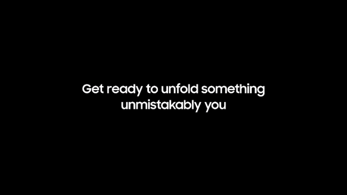 삼성전자는 최근 글로벌 공식 계정에 '당신을 틀림없이 (보여줄) 무언가를 펼칠 준비를 하라(Get ready to unfold something unmistakably you)'는 제목의 언팩 파트2 티저 영상을 공개했다. 삼성 유튜브 영상 캡처. 