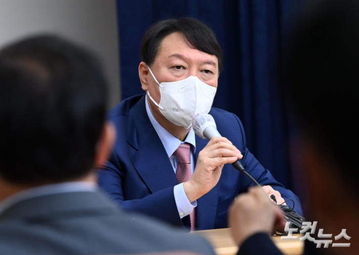 국민의힘 대선주자인 윤석열 후보. 국회사진취재단