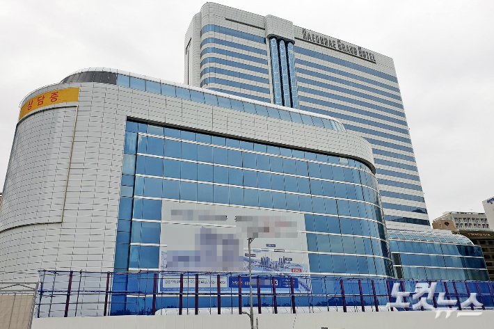 철거 전 부산 해운대그랜드호텔. 송호재 기자