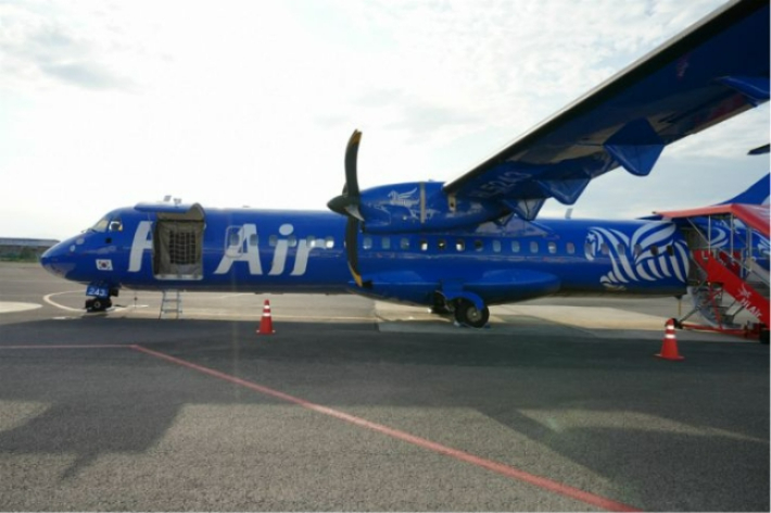 사천공항에 취항항 하이에어. 경남도청 제공