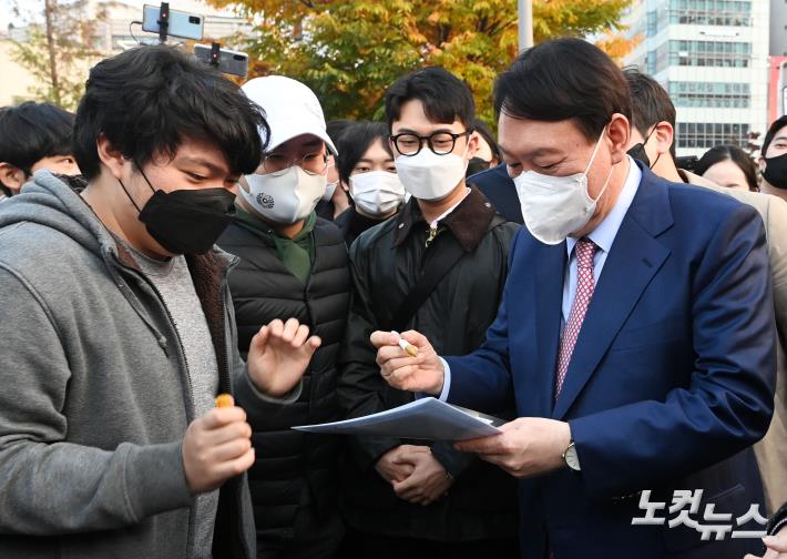 경의선 숲길 방문한 윤석열