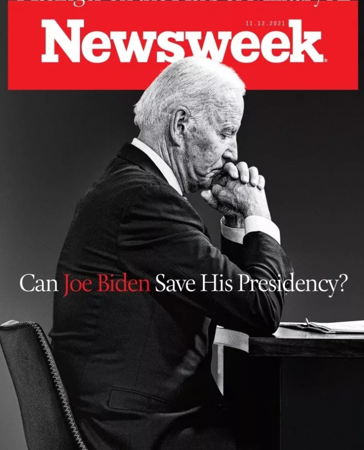 뉴스위크의 3일(현지시간) 보도 사진. 제목이 '조 바이든이 대통령직을 지킬 수 있나?'이다. 