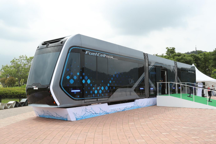 수소트램 컨셉 차량. 울산시 제공