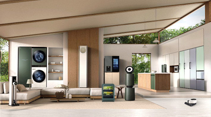 출시 1주년을 맞은 공간 인테리어 가전 LG 오브제컬렉션 제품 사진. LG전자 제공