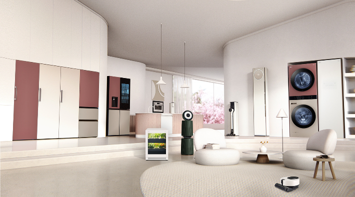 출시 1주년을 맞은 공간 인테리어 가전 LG 오브제컬렉션 제품 사진. LG전자 제공