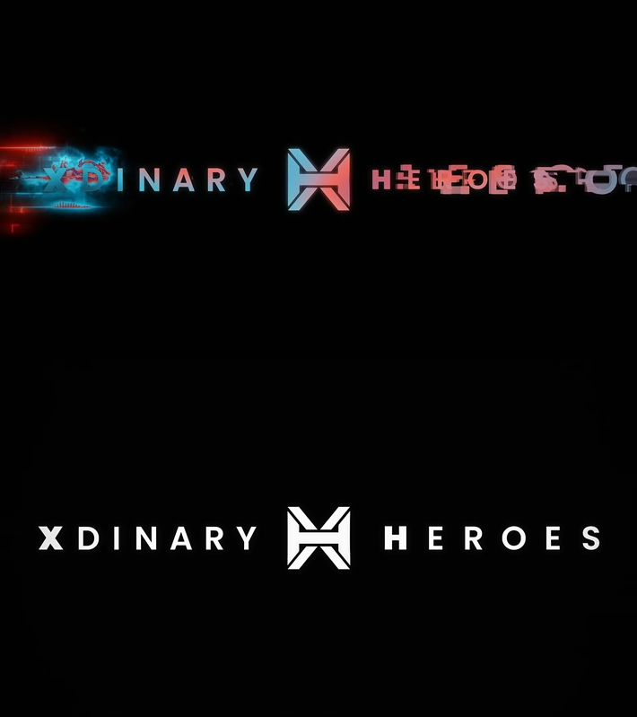 8일 오전 공개된 엑스디너리 히어로즈의 공식 로고 필름. 유튜브 캡처