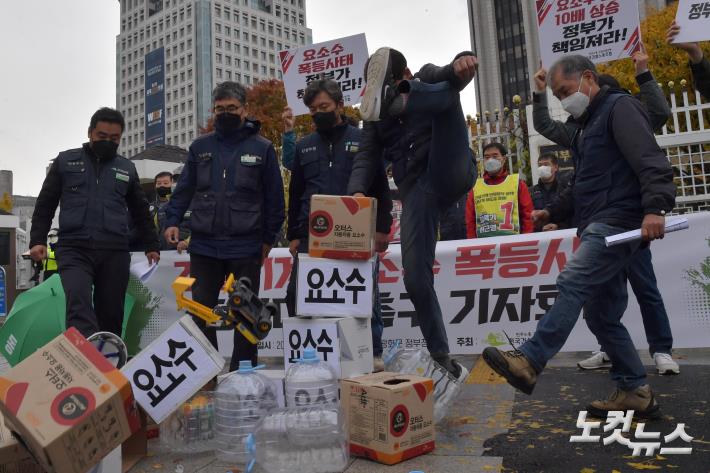 건설노조, 요소수 사태 해결 촉구