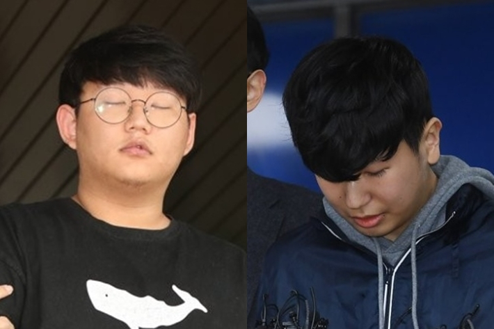 텔레그램 'n번방'과 '박사방'을 운영하며 성착취 범죄를 저지른 문형욱(왼쪽부터)과 강훈. 연합뉴스