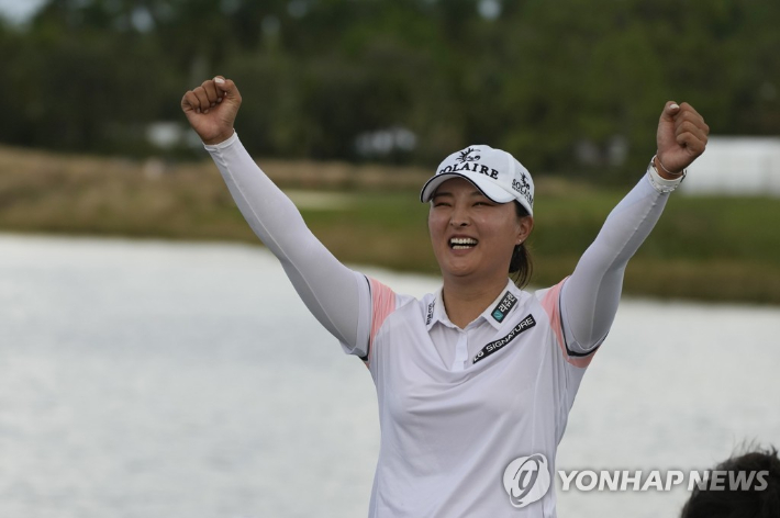 LPGA 투어 한국인 최초 상금왕 3연패를 이룬 고진영. AP=연합뉴스