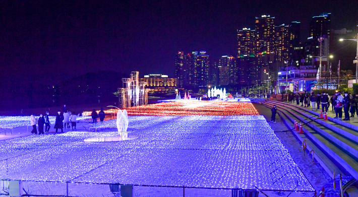 지난해 열린 제7회 해운대빛축제. 부산 해운대구 제공