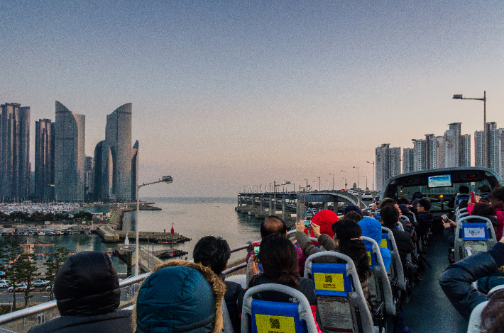 부산 야경투어 모습. 부산관광공사 제공