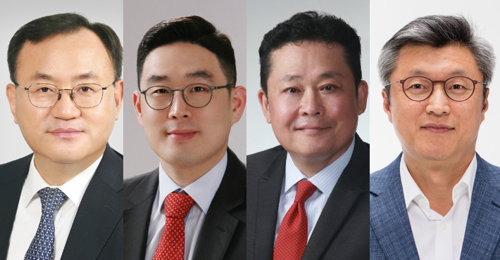 사진 왼쪽부터 명노현 (주)LS CEO 사장, 구본규 LS전선 CEO 부사장, 김종우 LS일렉트릭 COO 사장, 신재호 LS엠트론 CEO 부사장. LS그룹 제공