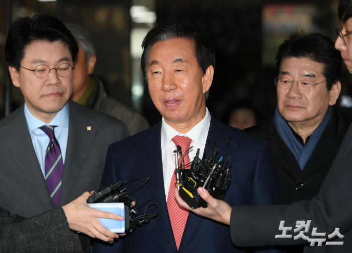 KT에 딸 채용을 청탁한 혐의를 받고 있는 김성태 전 미래통합당 의원. 이한형 기자