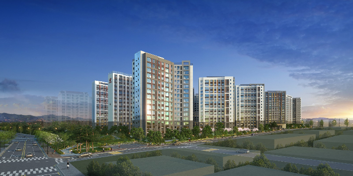 힐스테이트 평택 더퍼스트 투시도. 현대건설 제공