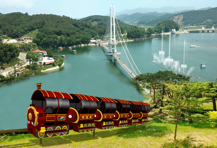 예당호 모노레일 조감도. 예산군 제공