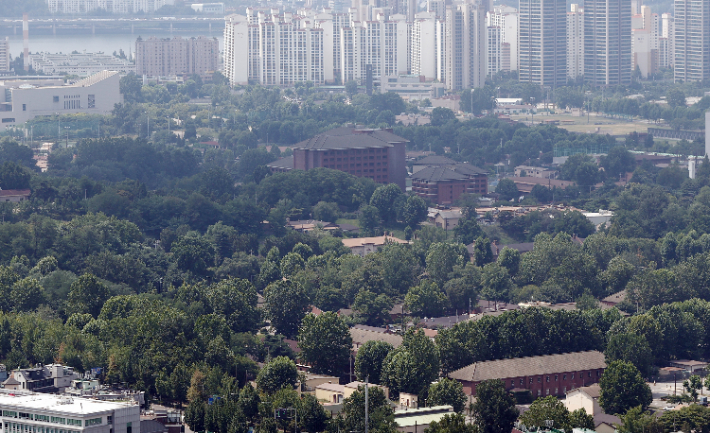 지난 7월 서울 용산 미군기지의 모습. 연합뉴스