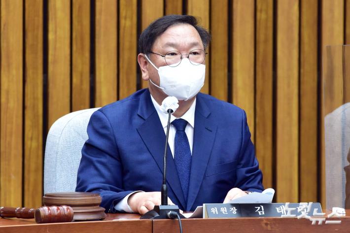 발언하는 김태년 정개특위 위원장