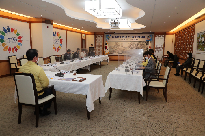 당진 항만친수시설 개발 타당성 및 기본계획 수립용역 최종 보고회. 당진시 제공