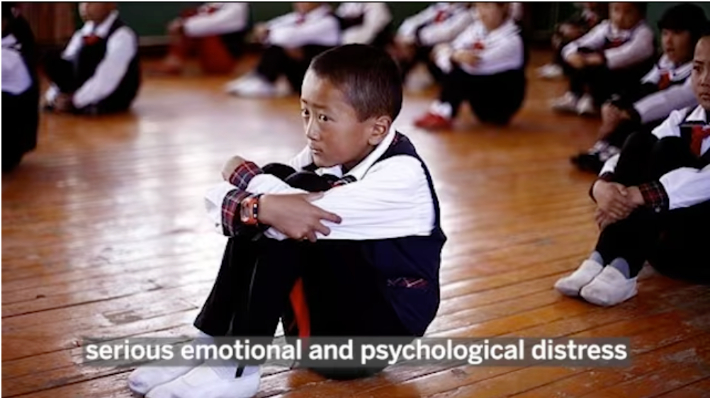 티베트행동센터에서 '식민지 기숙 학교'라는 제목의 영상을 게재했다. 해당 영상 캡처