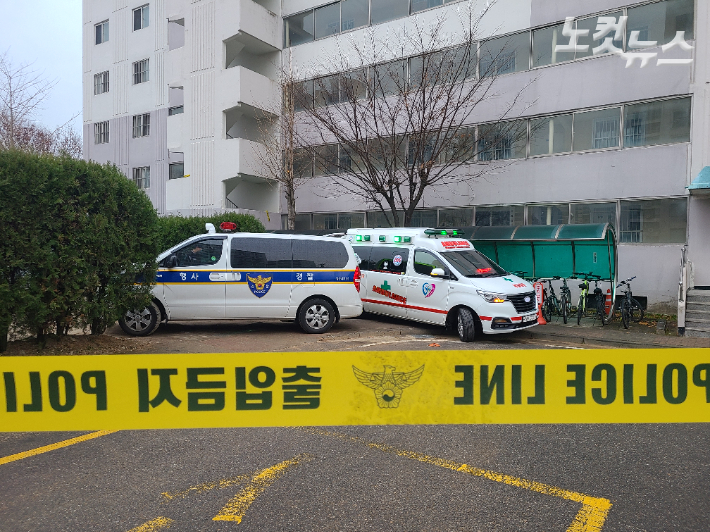 10일 오전 경기도 고양시 일산서구의 한 아파트 앞 화단에서 유한기 전 성남도시개발공사 개발사업본부장이 숨진 채 발견됐다. 고무성 기자