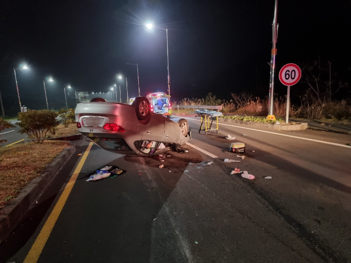 사고 현장 모습. 제주도소방안전본부 제공