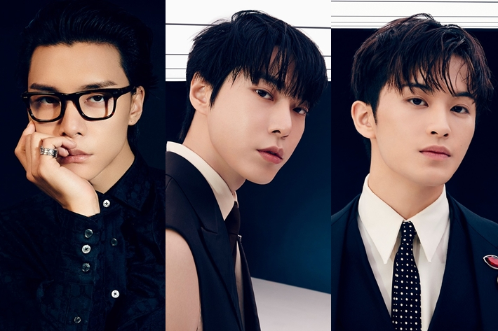 왼쪽부터 NCT 쟈니, 도영, 마크. NCT 127 공식 페이스북