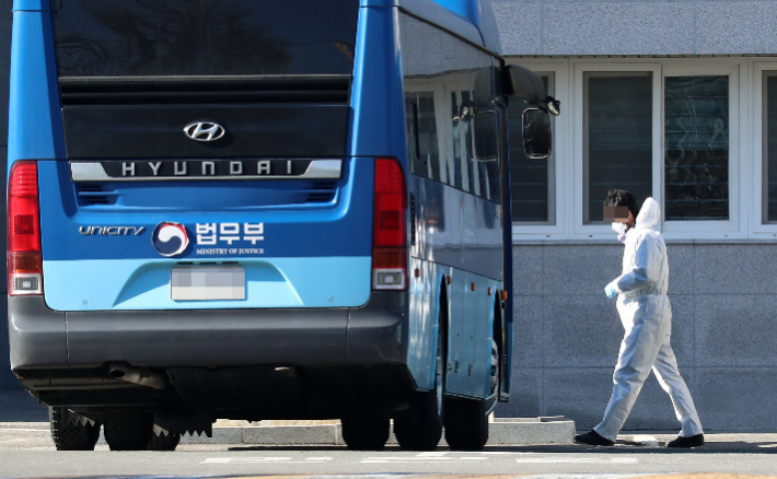 충남 홍성교도소 내부 모습.연합뉴스