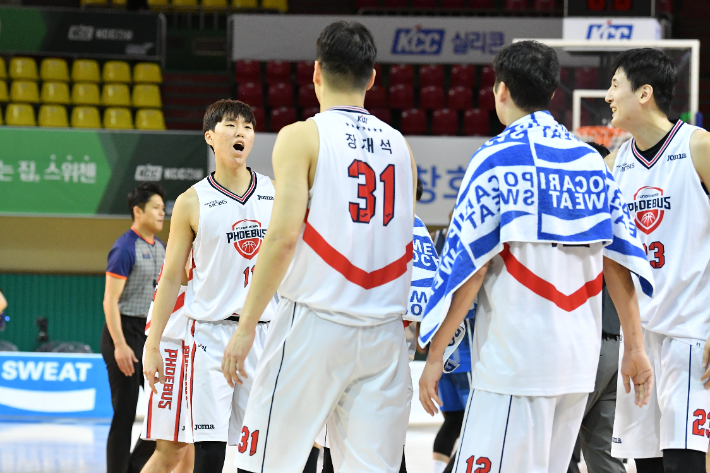 울산 현대모비스 선수들. KBL 제공