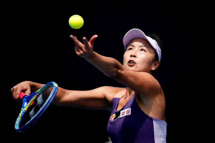 중국 여자 테니스 스타 펑솨이. 자유시보 캡처 